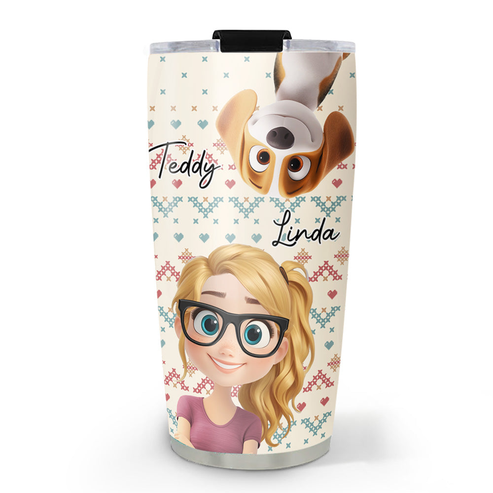 Custom Christmas Birthday Gifts For Dog Mom, Dog Lovers • This Cozy Season - Personalized Tumbler