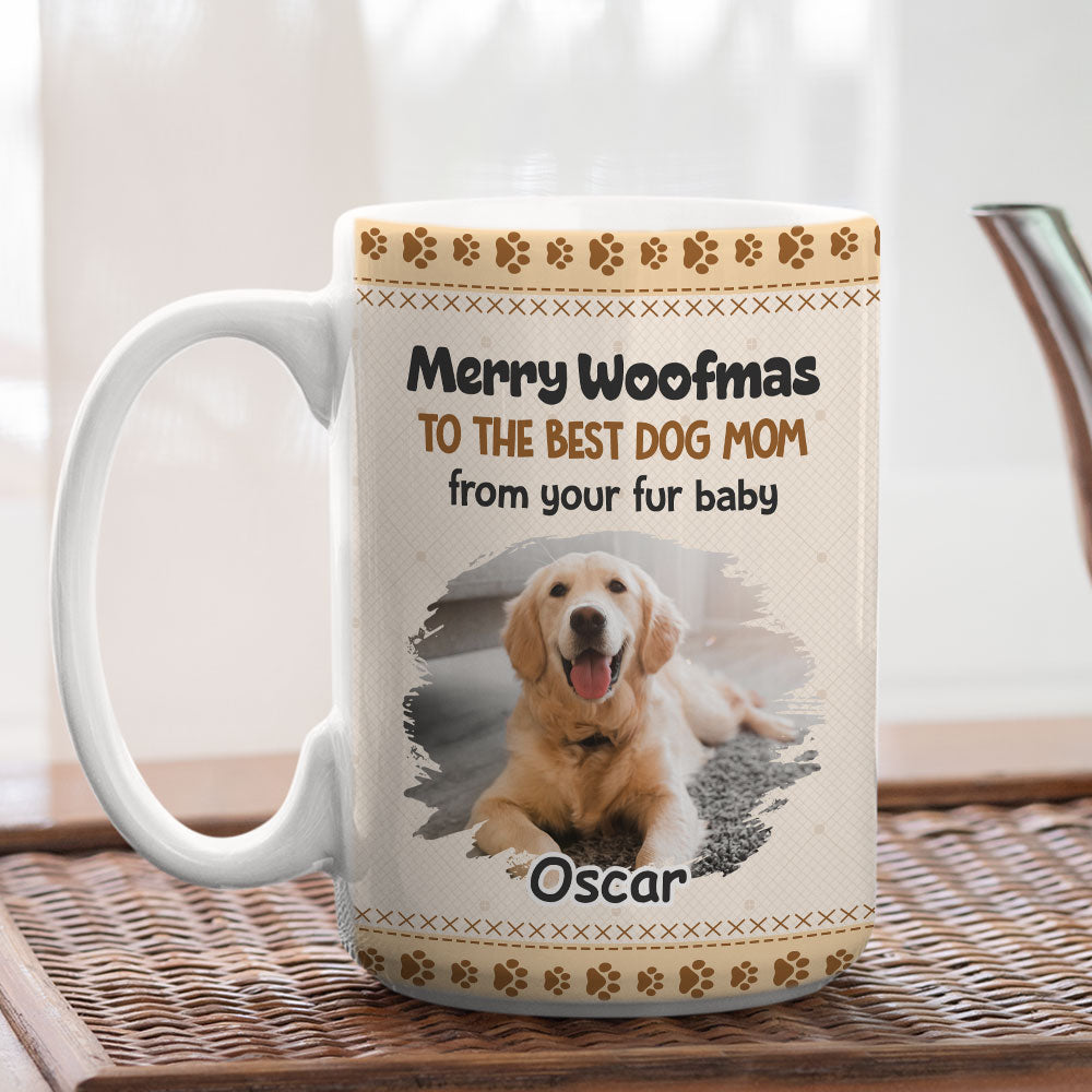 Custom Photo Christmas Birthday Gifts For Dog Lovers • Best Wishes From Your Fur Babies Photo - Personalized Coffee Mug