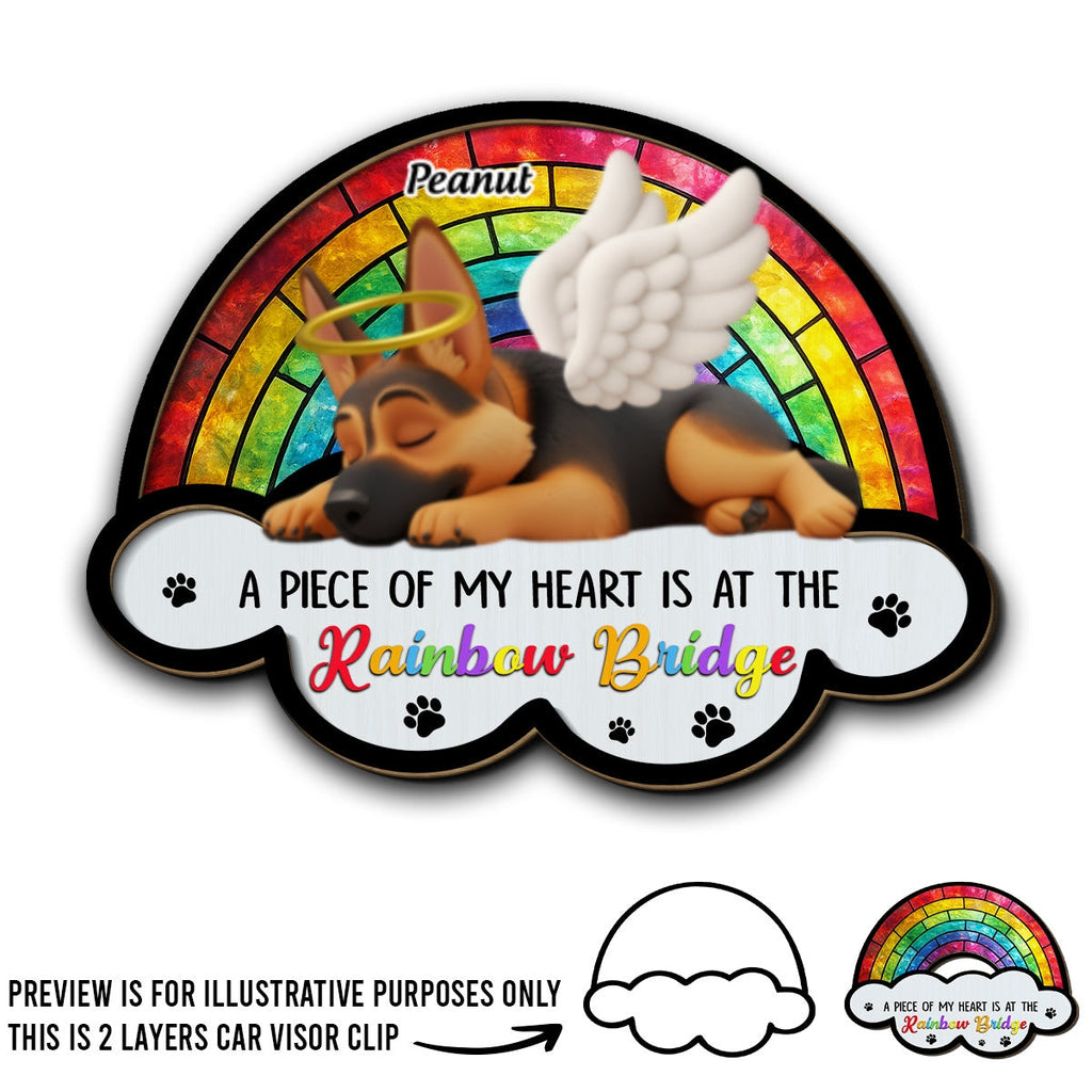 Piece Of My Heart - Personalized Car Visor Clip