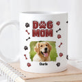 Custom Photo Christmas Birthday Gifts For Dog Mom, Dog Lovers • Lovely Dog Mama Photo - Personalized 3D Inflated Effect Mug