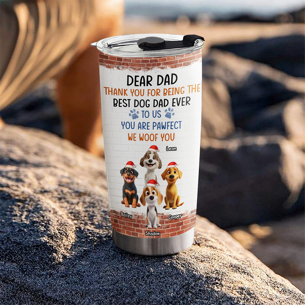 Custom Christmas Birthday Gifts For Dog Lovers • You Are So Pawfect - Personalized Tumbler