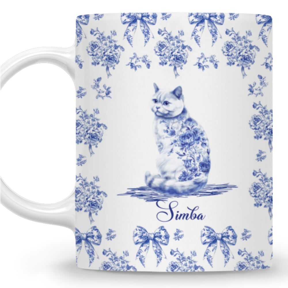 Custom Christmas Birthday Gifts For Cat Mom, Cat Lovers • Fond Of You - Personalized Coffee Mug
