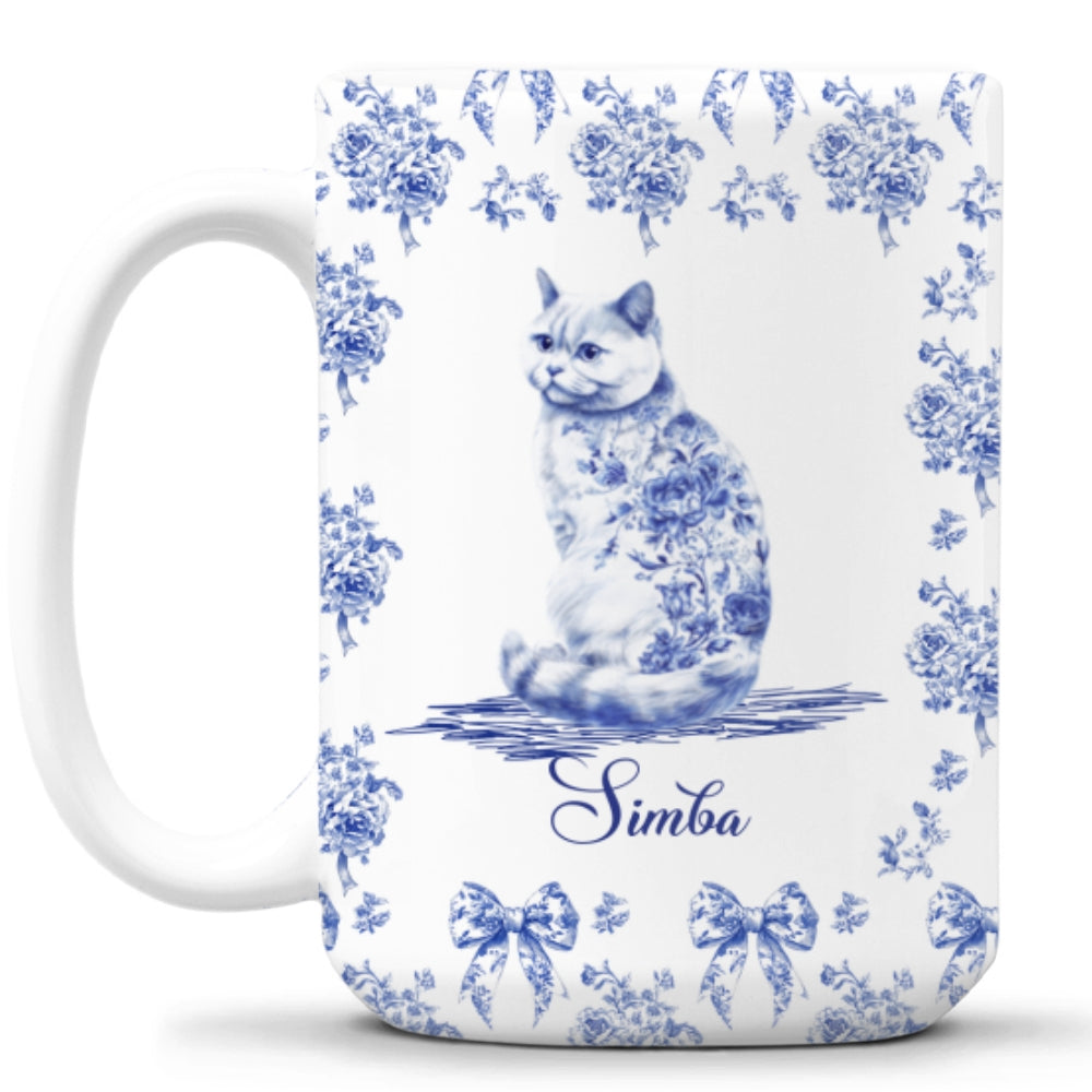 Custom Christmas Birthday Gifts For Cat Mom, Cat Lovers • Fond Of You - Personalized Coffee Mug