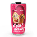 Custom Christmas Birthday Gifts For Dog Mom, Dog Lovers • Us In The Box Version 2 - Personalized 3D Effect Tumbler