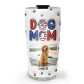 Custom Mother's day Birthday Gifts For Pet Mom, Pet Lovers • Lovely Dog Mom Version 3 Photo- Personalized 3D Inflated Effect Tumbler