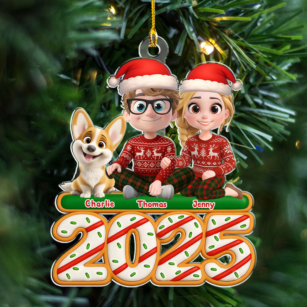 Custom Christmas Decor Home Birthday Gifts For Dog Lovers • We And Our Dog Tree Cake - Personalized Acrylic Ornament