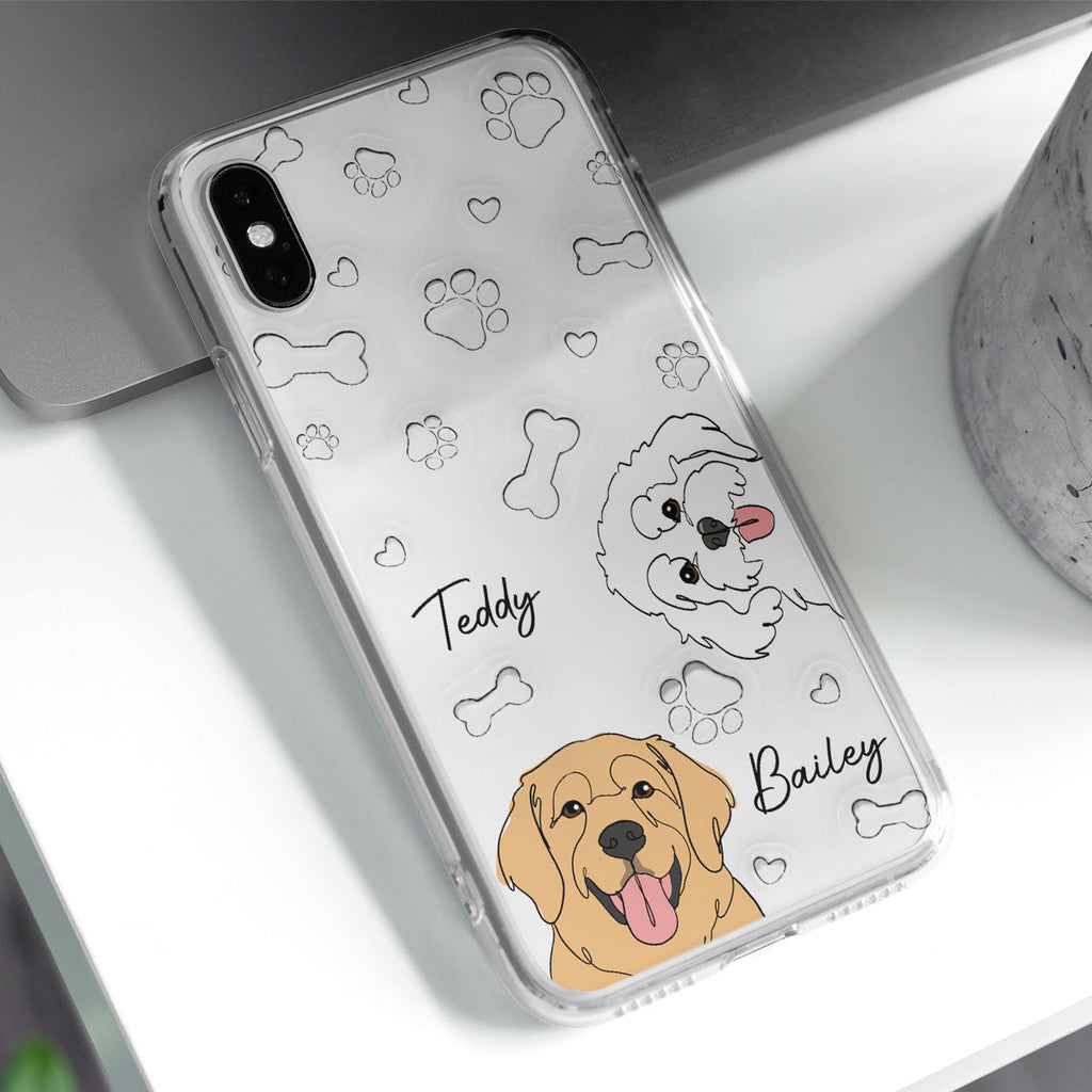 Dog Line - Personalized 3D Inflated Effect Phone Case