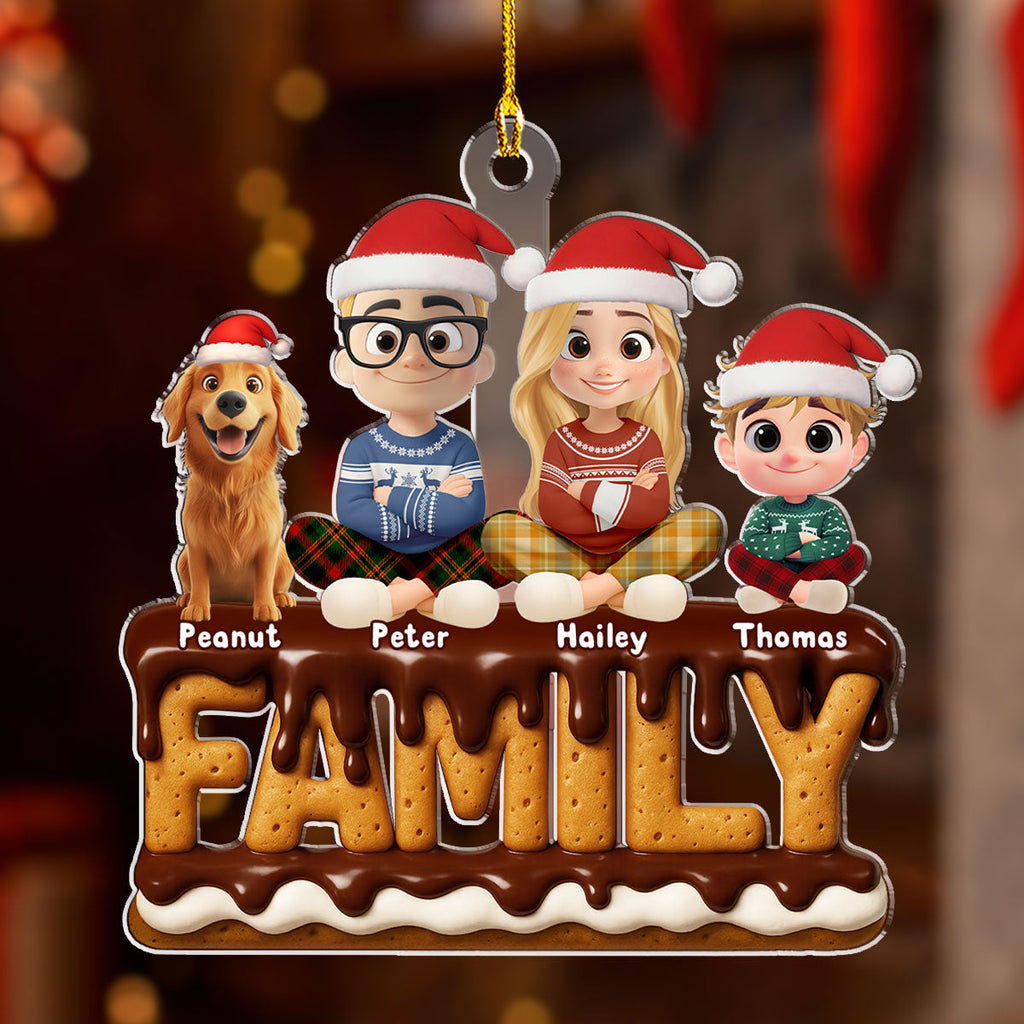 Custom Christmas Decor Home Birthday Gifts For Dog Lovers • Family Christmas 2025 - Personalized Acrylic Ornament