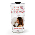 Custom Photo Christmas Birthday Gifts For Cat Mom, Cat Lovers • Cats Are The Miracle Photo - Personalized 3D Inflated Effect Tumbler