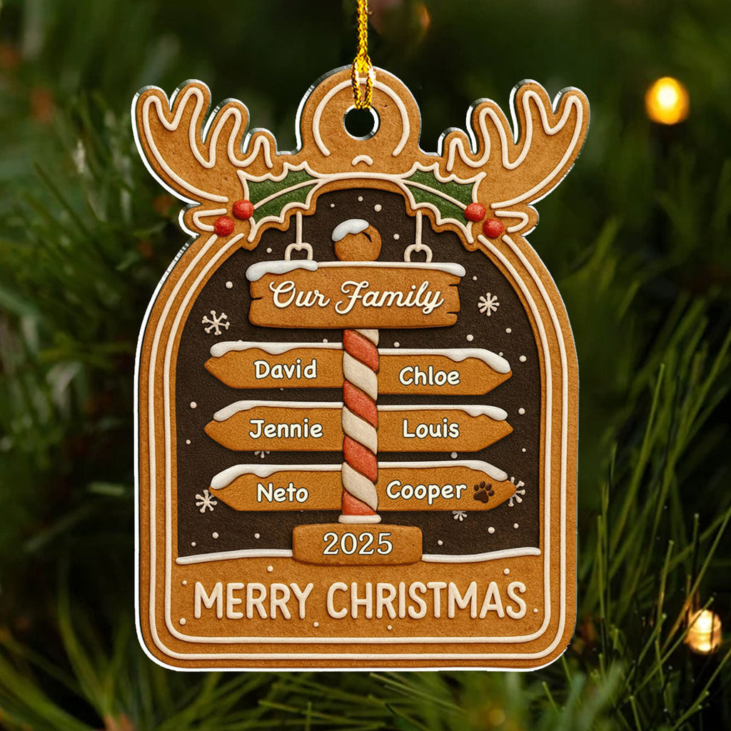 Cozy Holiday - Personalized Acrylic Ornament