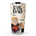 Custom Christmas Birthday Gifts For Dog Dad, Dog Lovers • Dad Love You The Most - Personalized 3D Inflated Effect Tumbler