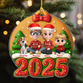 Custom Christmas Decor Home Birthday Gifts For Dog Lovers • Family Circle Cake - Personalized Acrylic Ornament