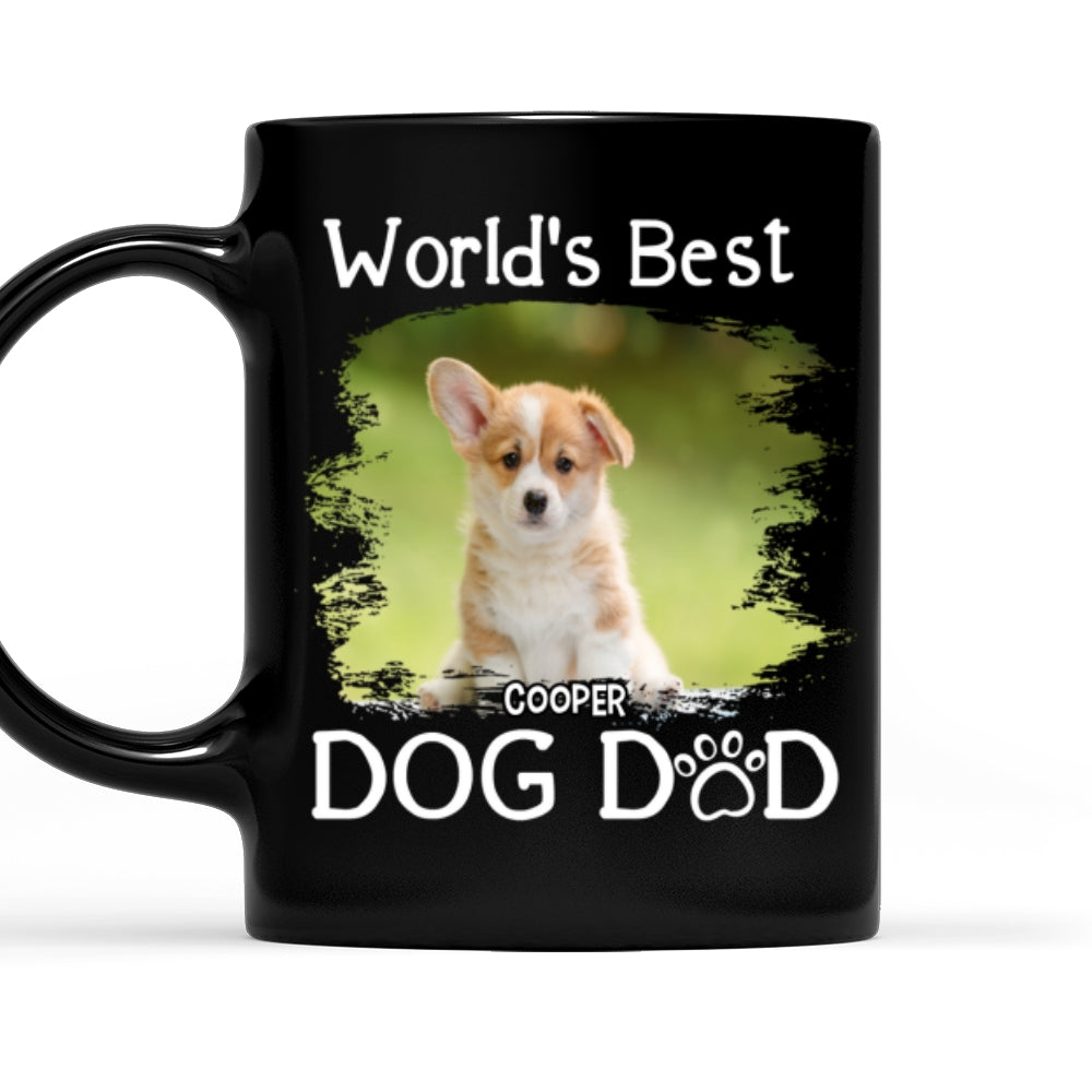 Custom Photo Father's day Birthday Gifts For Dog Dad, Dog Lovers • Worldwide Best Dad Photo - Personalized Coffee Mug