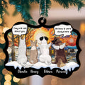 Custom Christmas Memorial Sympathy Gifts For Dogs, Cats • We Are Always Here - Personalized Suncatcher Ornament