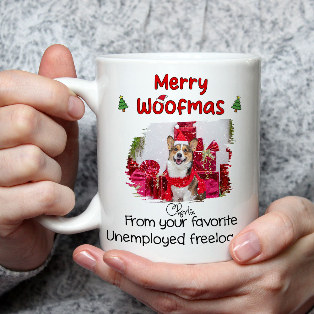 Custom Photo Christmas Birthday Gifts For Dog Dad, Dog Lovers • From You Favorite Photo - Personalized Coffee Mug