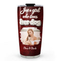 Custom Photo Christmas Birthday Gifts For Dog Mom, Dog Lovers • Realistic Style Dog Mom Photo - Personalized 3D Effect Tumbler