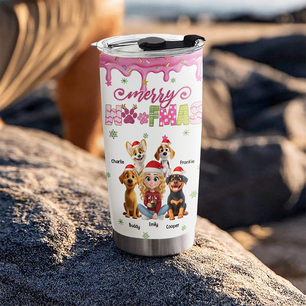 Custom Christmas Birthday Gifts For Dog Mom, Dog Lovers • Cozy Holiday - Personalized Tumbler