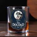 Dog Dad Est Photo - Personalized Engraved Whiskey Glass