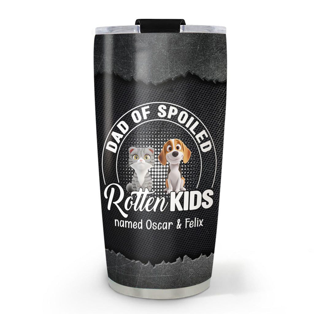 Custom Christmas Birthday Gifts For Pet Lovers • Rotten Pet Cartoon - Personalized Tumbler