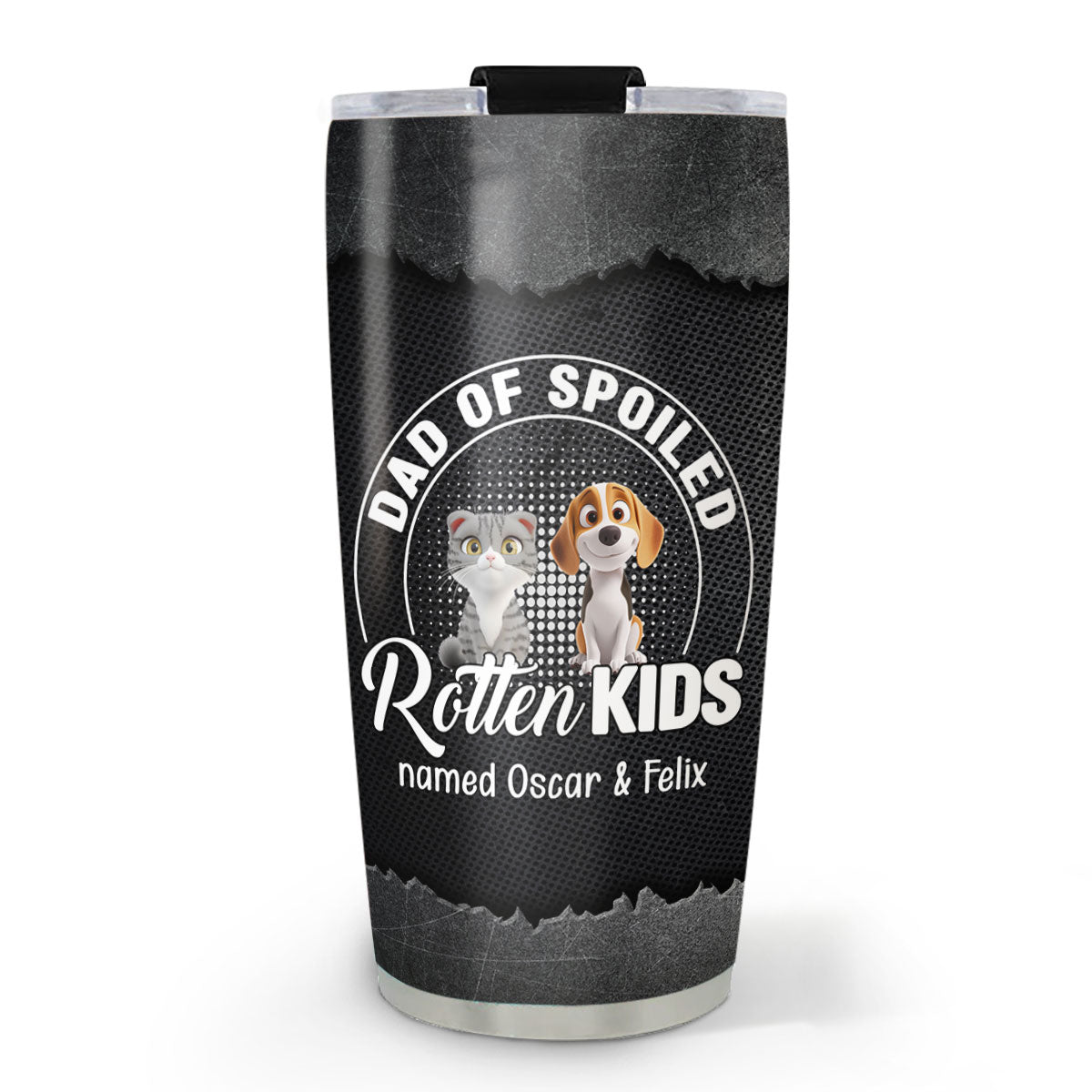 Custom Christmas Birthday Gifts For Pet Lovers • Rotten Pet Cartoon - Personalized Tumbler