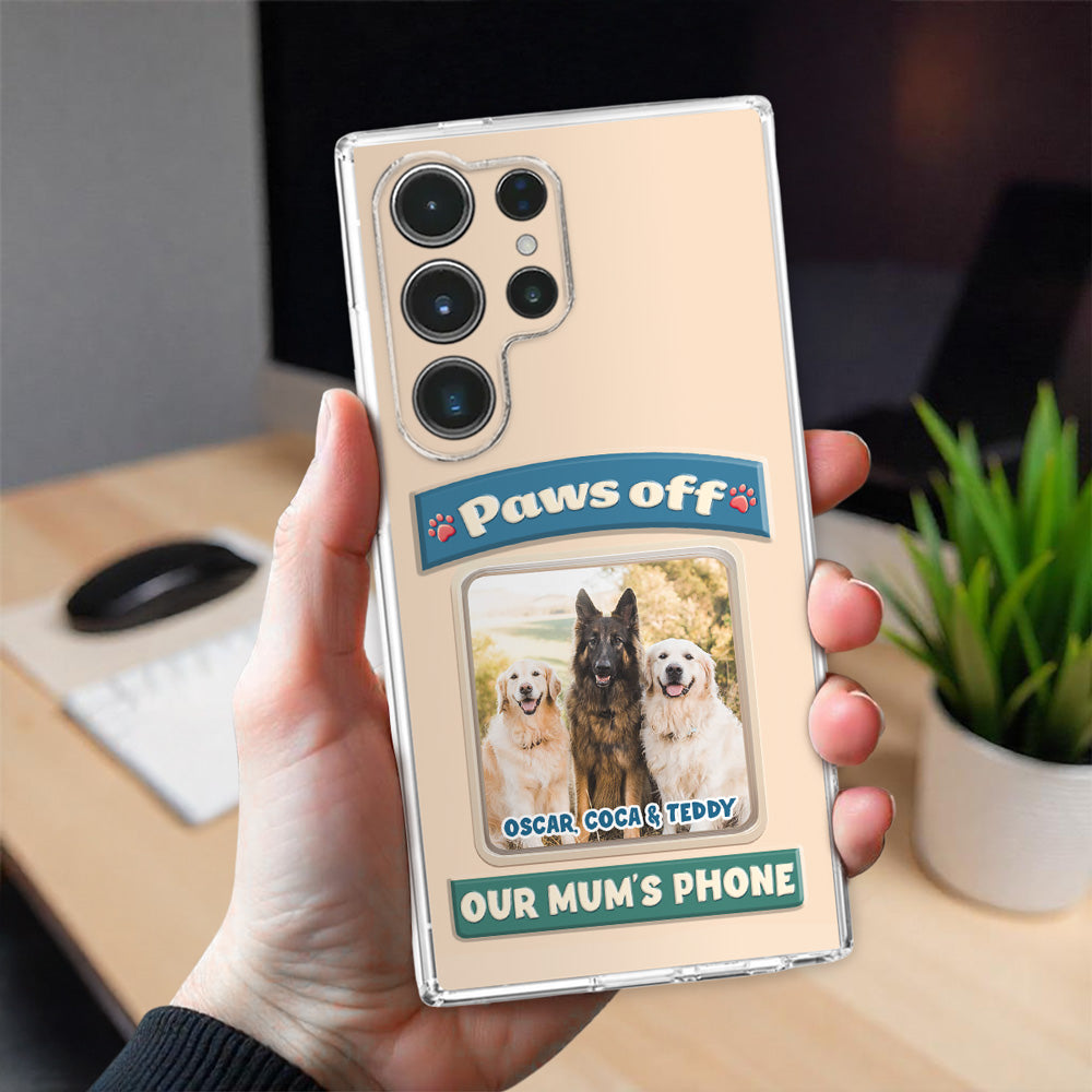 Paws Off This Phone Photo - Personalized 3D Inflated Effect Phone Case