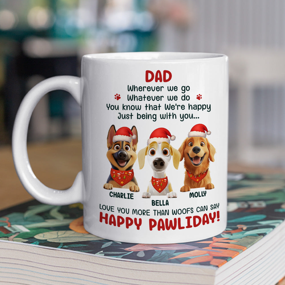 Custom Christmas Birthday Gifts For Dog Lovers • More Than Woofs Can Say - Personalized Coffee Mug