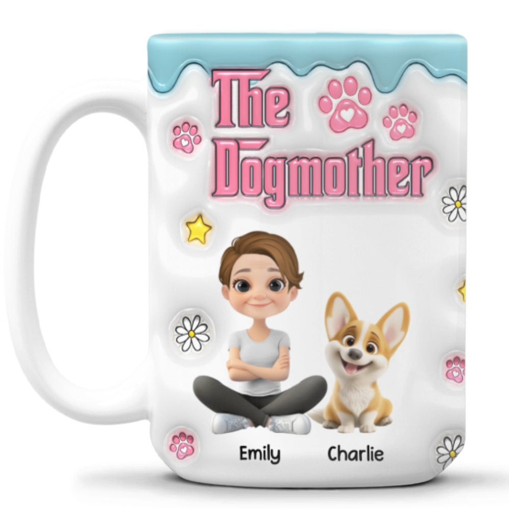 Custom Christmas Birthday Gifts For Dog Mom, Dog Lovers • Professional Dog Mother - Personalized 3D Inflated Effect Mug