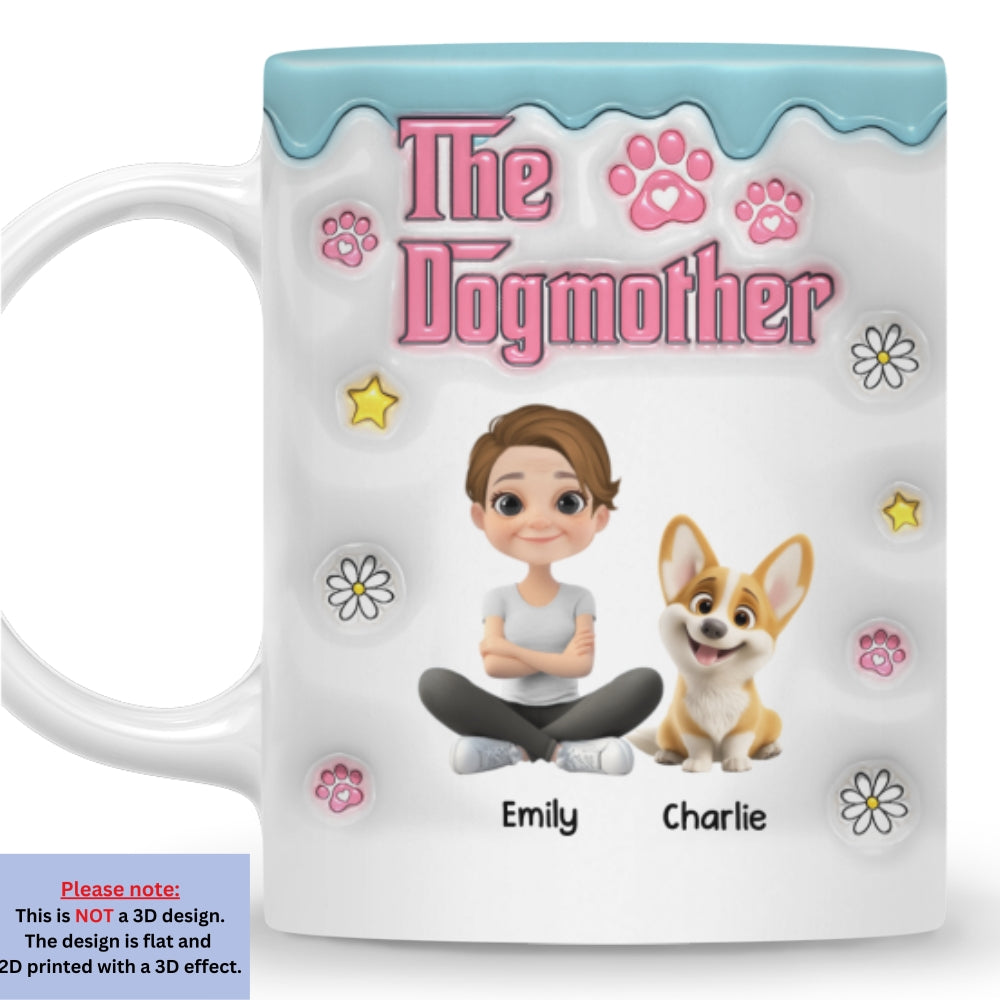 Custom Christmas Birthday Gifts For Dog Mom, Dog Lovers • Professional Dog Mother - Personalized 3D Inflated Effect Mug