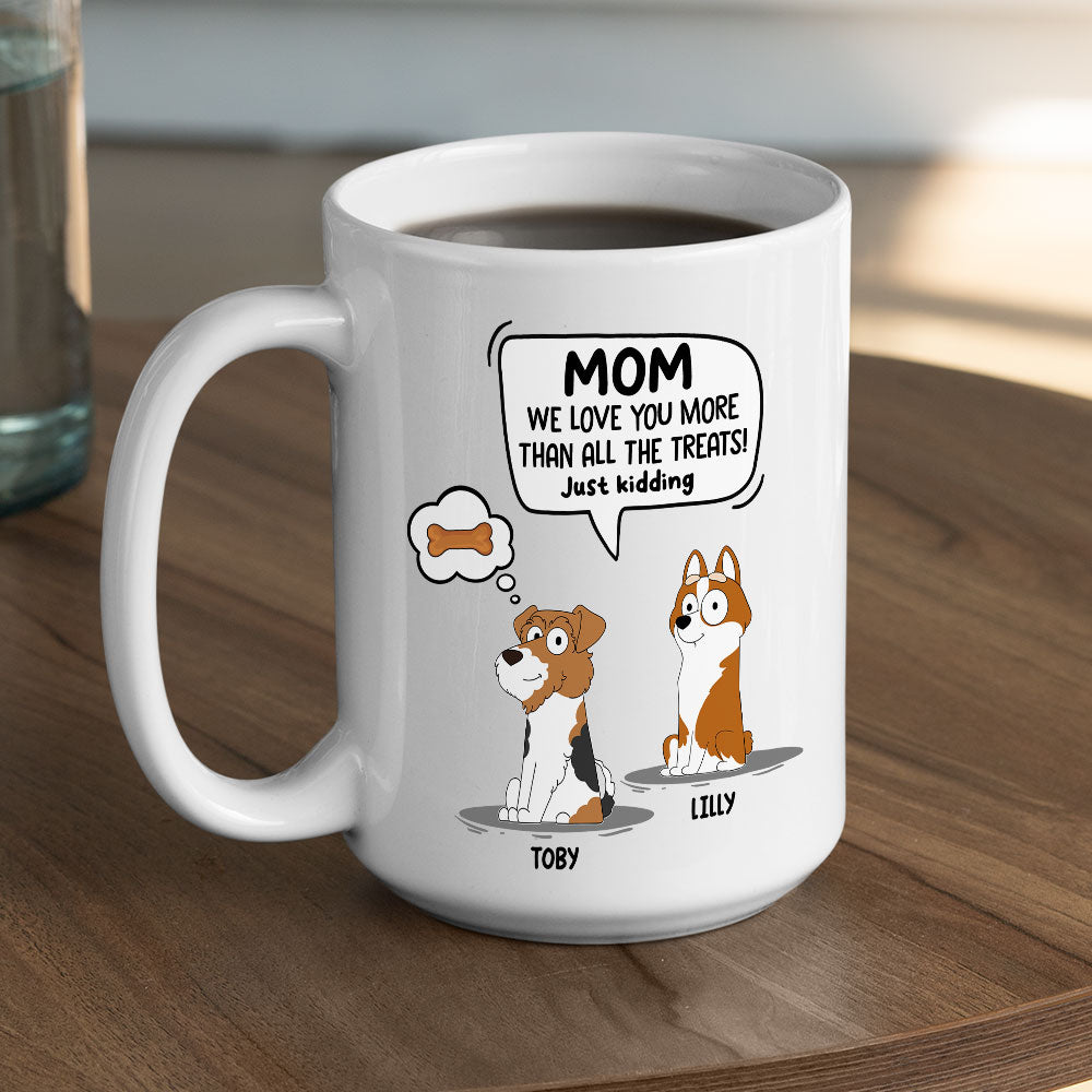 Custom Christmas Birthday Gifts For Dog Dad, Dog Lovers • Just Kidding - Personalized Coffee Mug