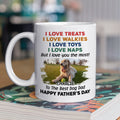 Custom Photo Father's day Birthday Gifts For Dog Dad, Dog Lovers • Love You The Most Dog Photo Version 3 - Personalized Coffee Mug