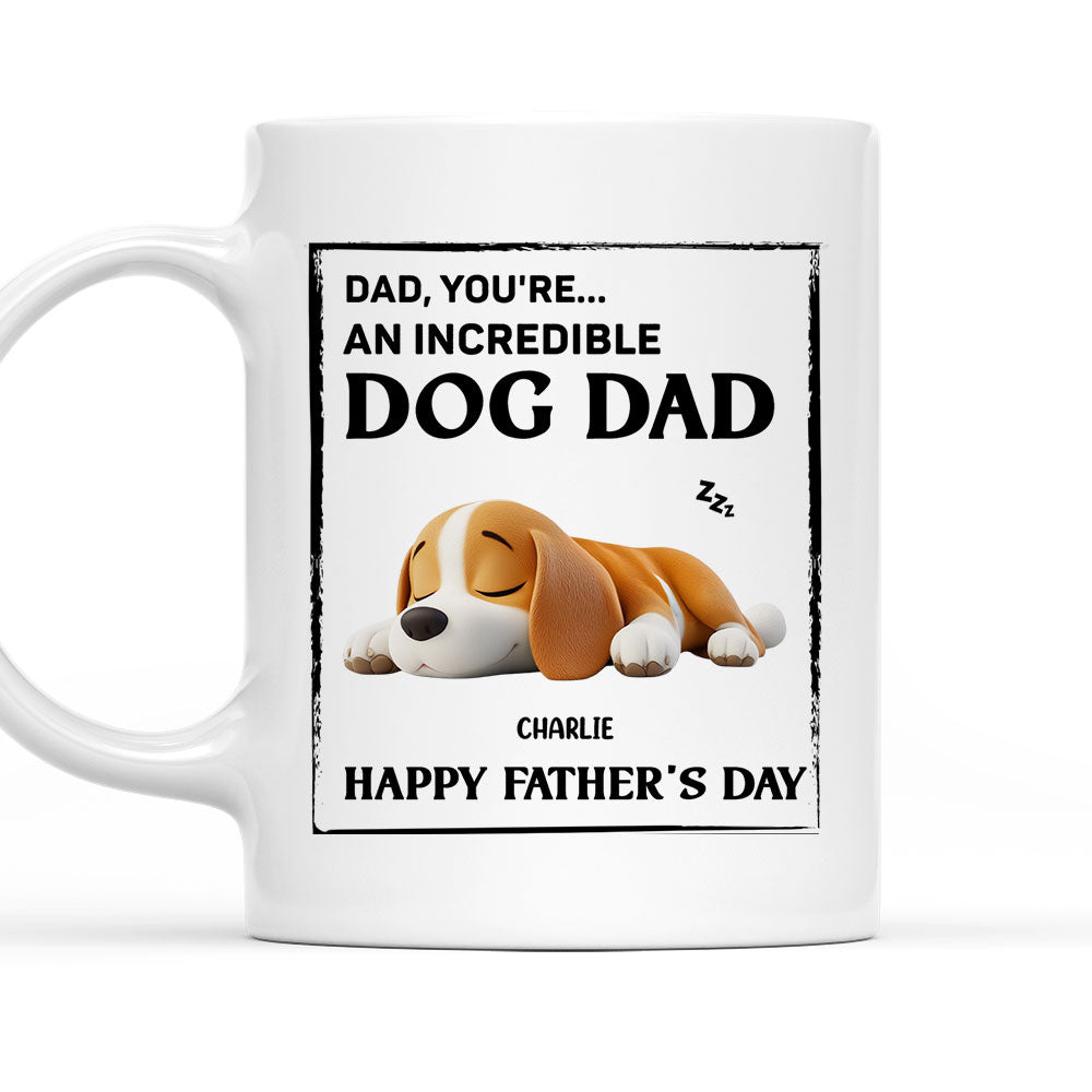 Custom Father's day Birthday Gifts For Dog Dad, Dog Lovers • My Super Cool Dog Dad - Personalized Coffee Mug