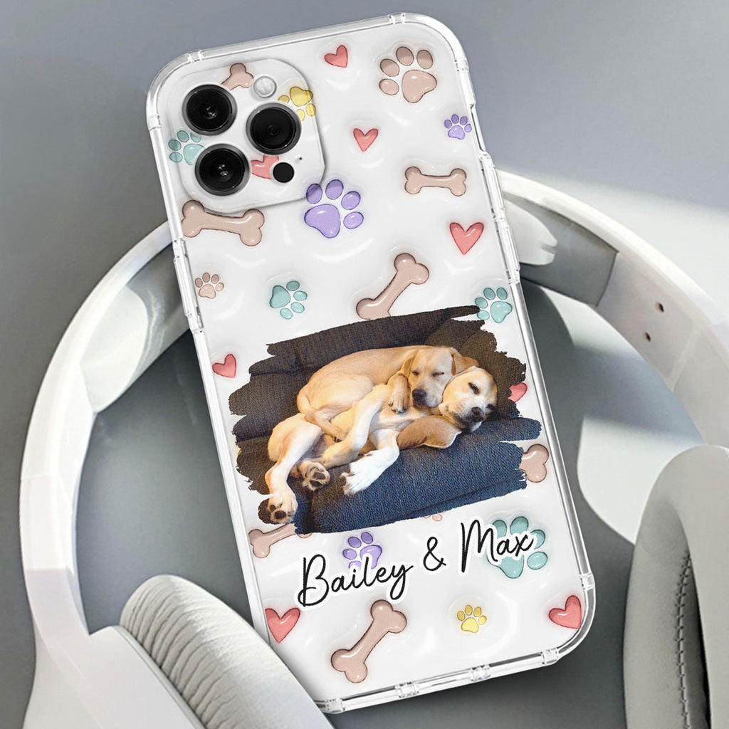 Baby Lovely Dogs Version Photo - Personalized 3D Inflated Effect Phone Case
