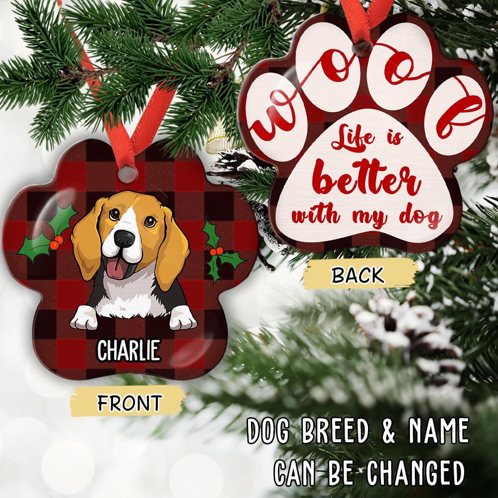 Life Is Better - Personalized Aluminum Ornament