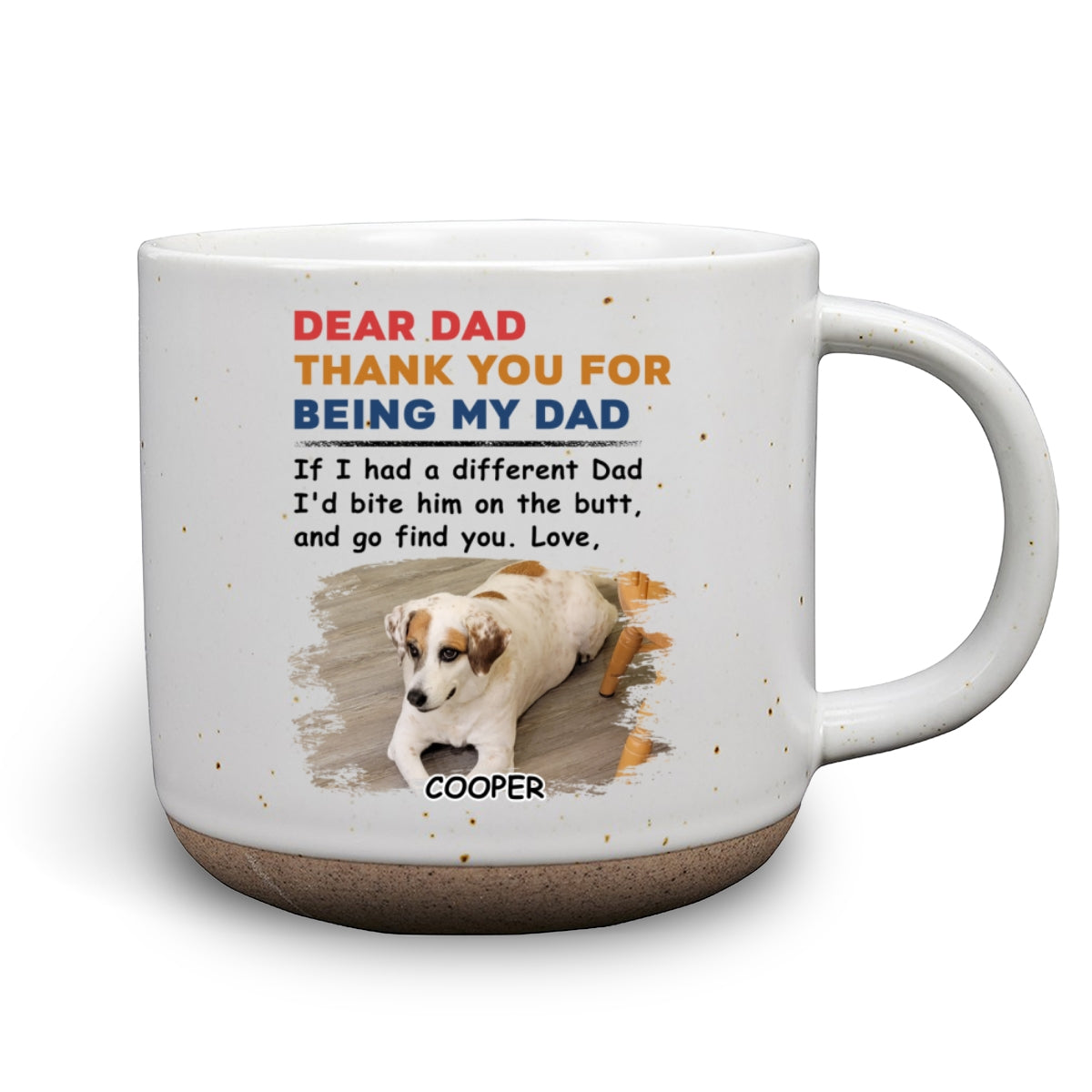 If I Had A Different Mom Dad Photo - Personalized Pottery Mug