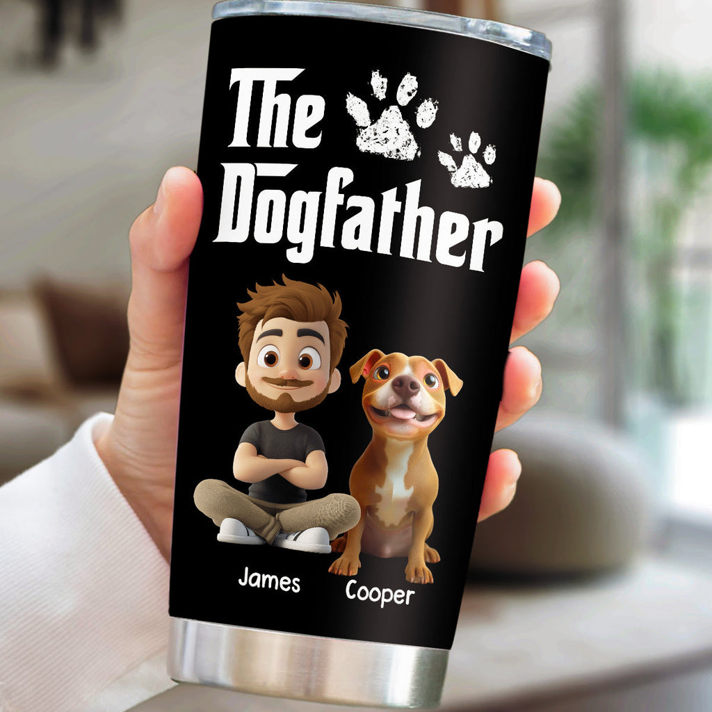 Custom Father's day Birthday Gifts For Dog Dad, Dog Lovers • Cool Dog Father - Personalized Tumbler