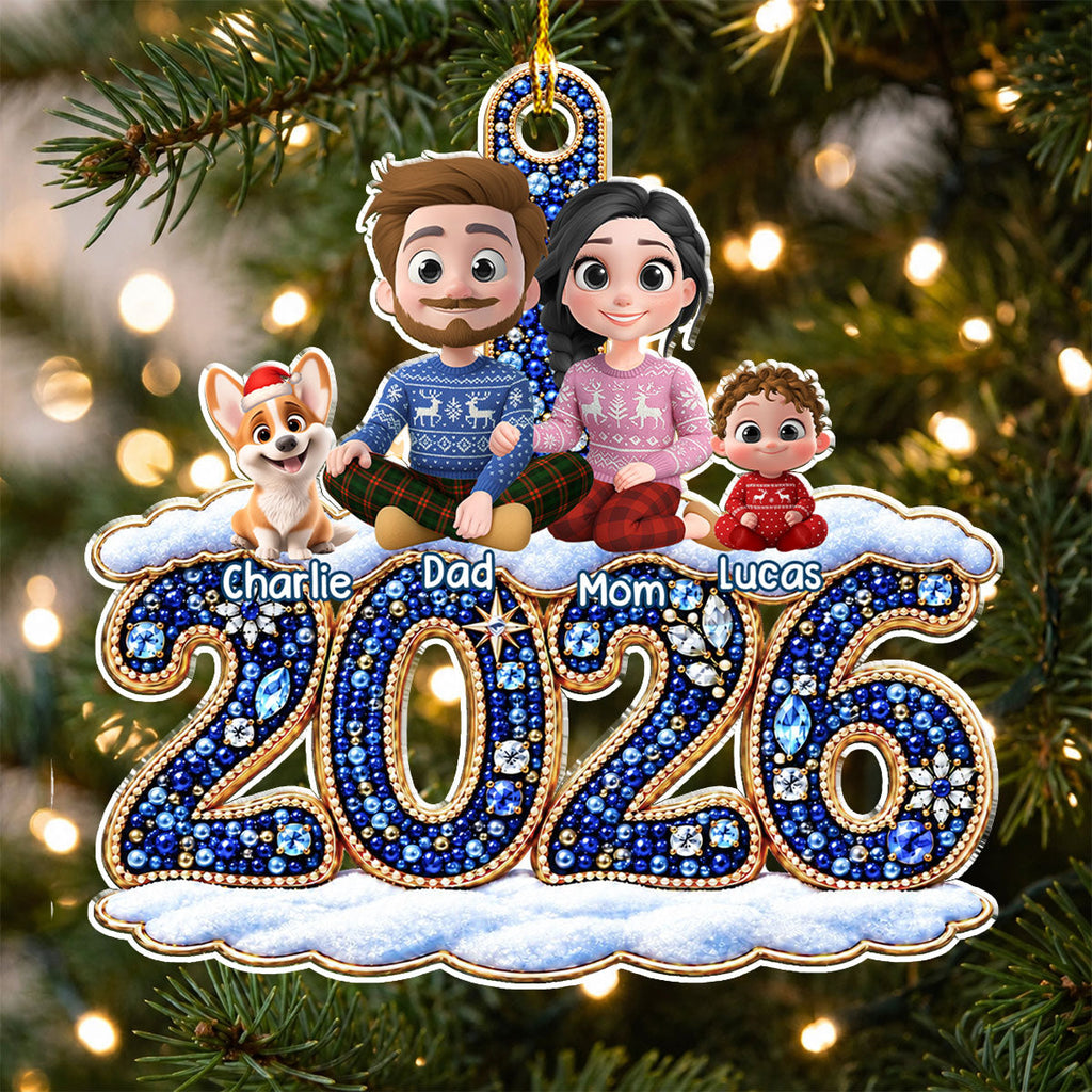 Custom Christmas Decor Home Birthday Gifts For Dog Lovers • A New Chapter Begins - Personalized Acrylic Ornament