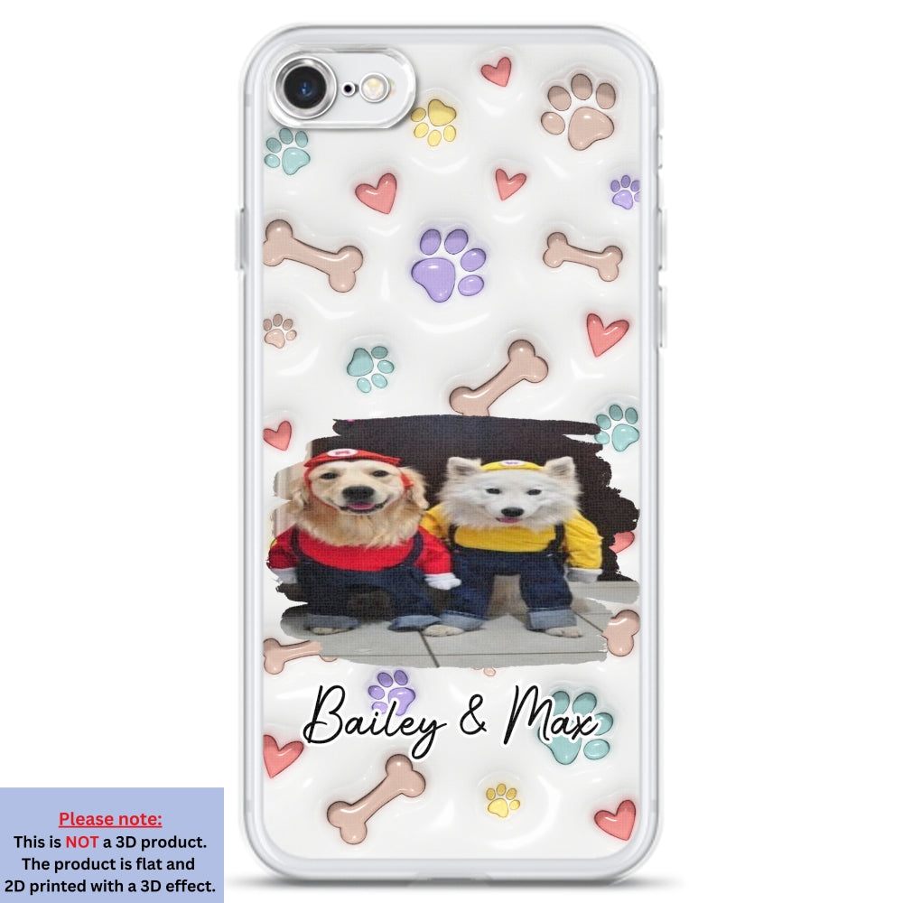 Baby Lovely Dogs Version Photo - Personalized 3D Inflated Effect Phone Case