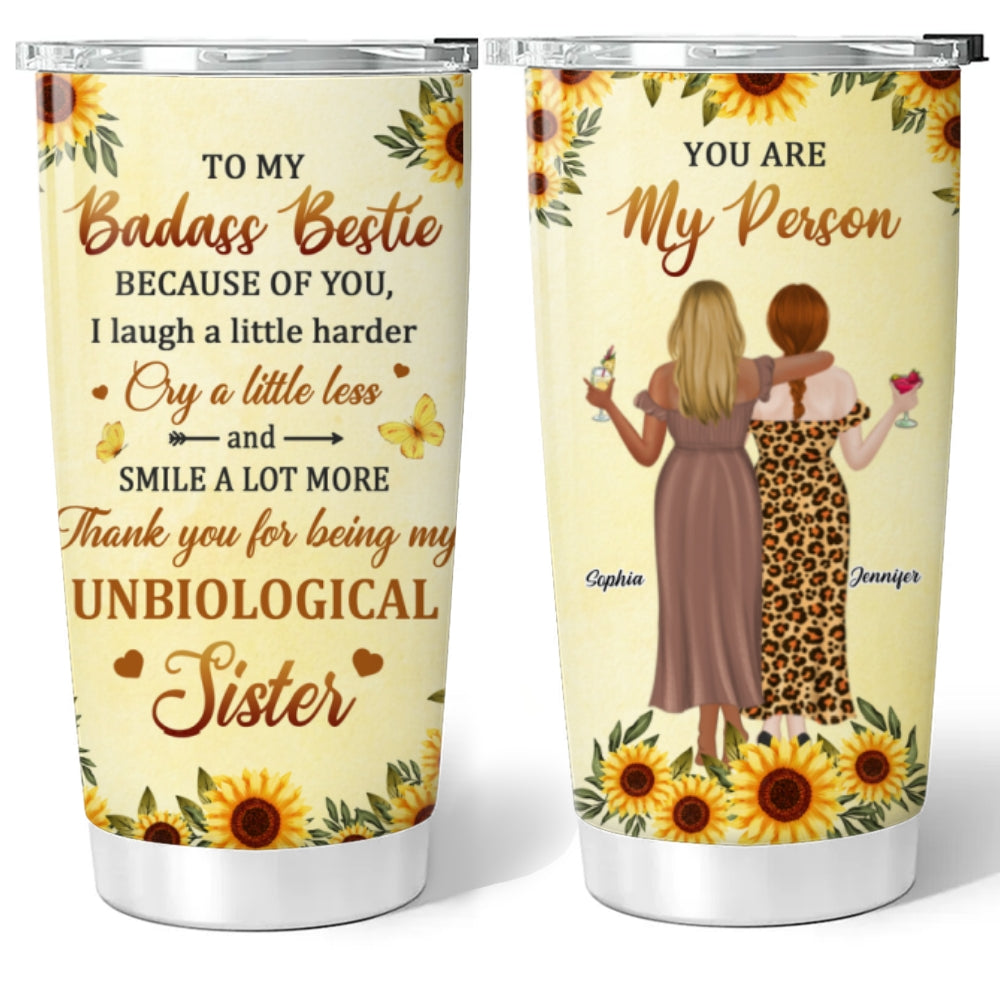 To My Badass Bestie - Personalized Tumbler