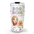 Custom Mother's day Birthday Gifts For Dog Mom, Dog Lovers • Greatest Dog Mom Ever - Personalized 3D Inflated Effect Tumbler