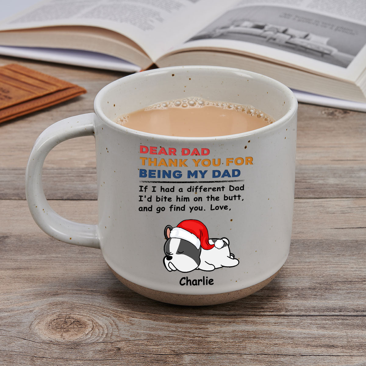 Custom Christmas Birthday Gifts For Dog Lovers • If I Had A Different Mom Dad - Personalized Pottery Mug