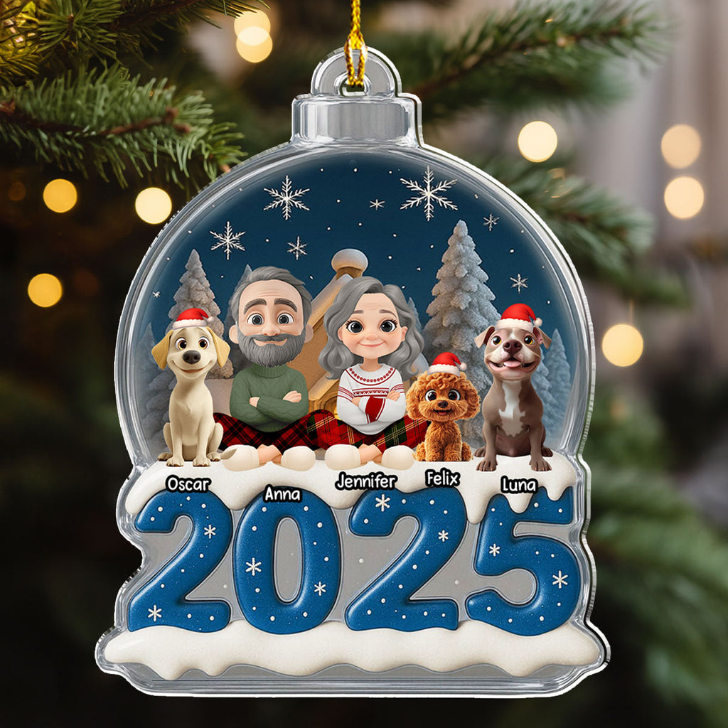 Custom Christmas Decor Home Birthday Gifts For Dog Lovers • We And Our Dog This Year - Personalized Acrylic Ornament