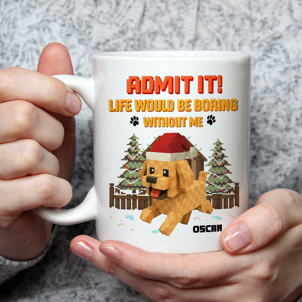 Custom Christmas Birthday Gifts For Dog Lovers • Admit It Square - Personalized Coffee Mug