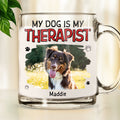 Custom Photo Christmas Birthday Gifts For Dog Lovers • Here We Are Photo - Personalized Glass Mug