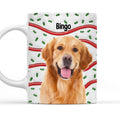 Custom Photo Christmas Birthday Gifts For Dog Lovers • Dog And Cake Cartoon Photo - Personalized 3D Inflated Effect Mug