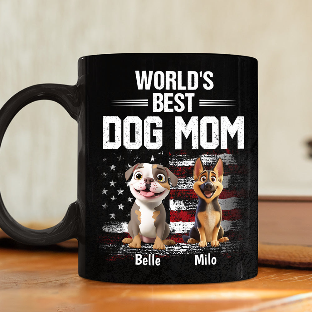 Custom Father's day Birthday Gifts For Dog Dad, Dog Lovers • World Best Dog Dad - Personalized Coffee Mug