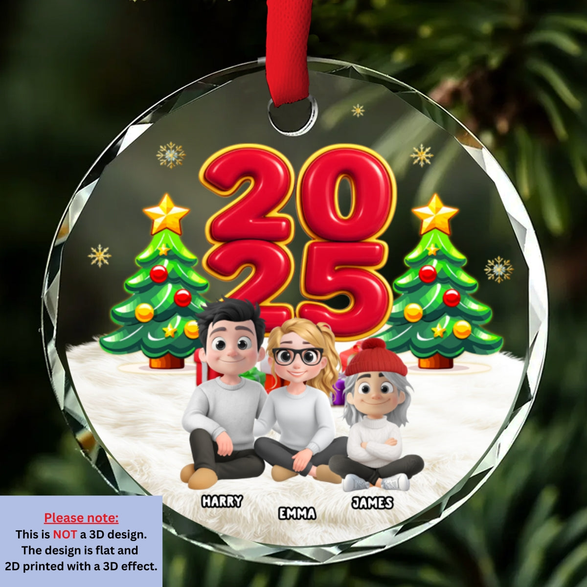 Custom Christmas Decor Home Birthday Gifts For Dog Lovers • You Me And Our Kids - Personalized Glass Ornament