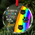 Custom Christmas Memorial Sympathy Gifts For Dogs, Cats • Thanks For Everything I Had A Great Time - Personalized Glass Ornament