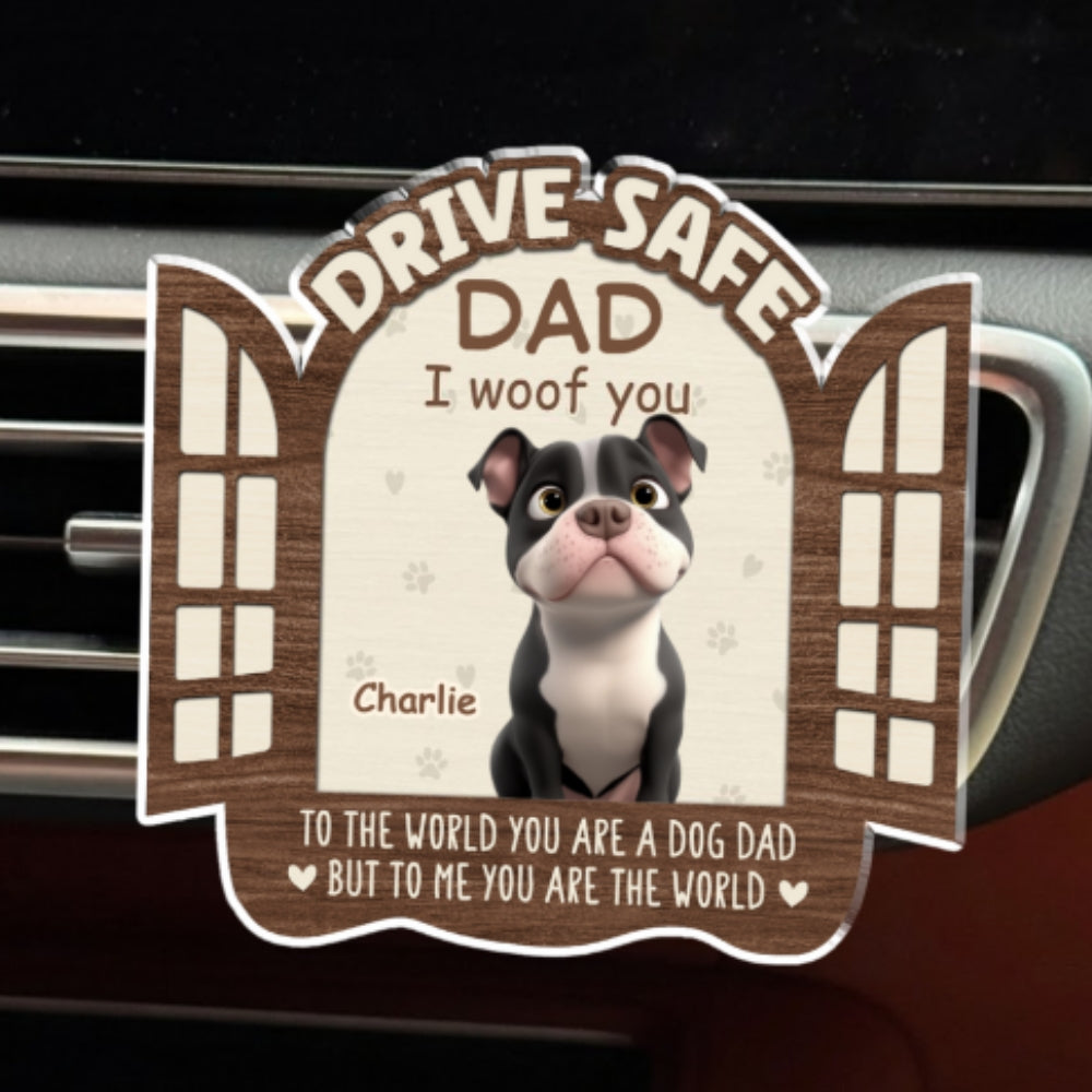 The World To Me - Personalized Car Vent Clip