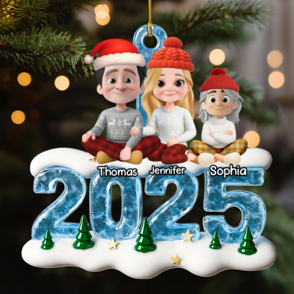 Custom Christmas Decor Home Birthday Gifts For Cat Lovers • We And Our Kids Ice - Personalized Acrylic Ornament