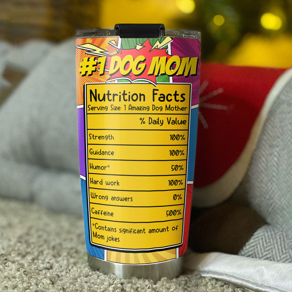 Custom Christmas Birthday Gifts For Dog Mom, Dog Lovers • Super Dog Mom - Personalized Tumbler
